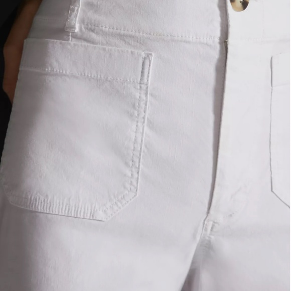 Maeve White Wide Leg Pants - Picture 3 of 7